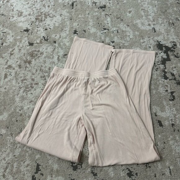 Babaton The Group Pink Ribbed Lounge Pants Size Small - Picture 1 of 4